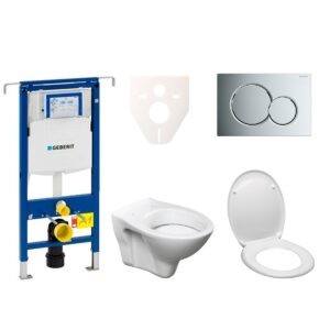 Cenově zvýhodněný závěsný WC set Geberit do lehkých stěn / předstěnová + WC S-Line S-line Pro 111.355.00.5ND2