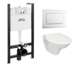 Cenovo zvýhodnený závesný WC set Jika do ľahkých stien / predstenová montáž + WC Jika Nila KMPLJIKAS