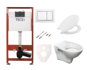 Cenovo zvýhodnený závesný WC set TECE do ľahkých stien / predstenová montáž + WC S-Line S-line Pro SIKOTSR0