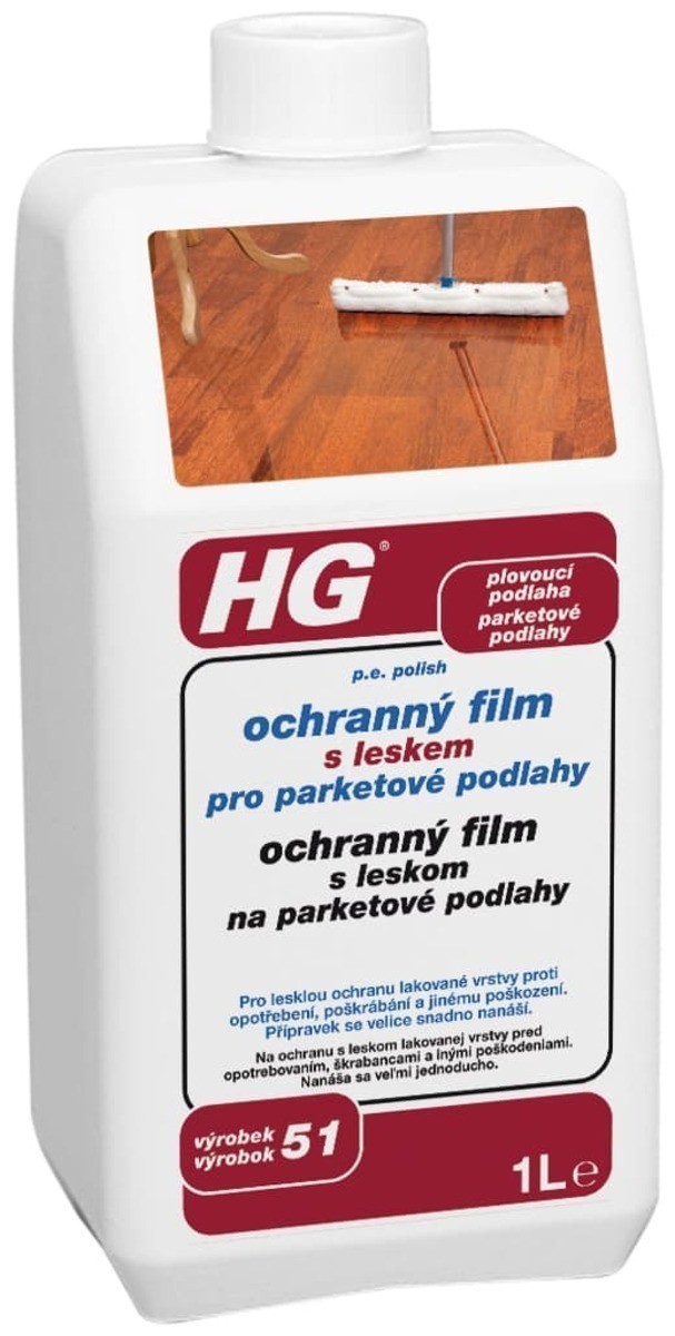 HG ochranný film s leskom na parketové podlahy HGOFPP