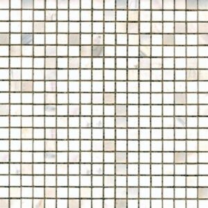 Kamenná mozaika Premium Mosaic Stone bílá 30x30 cm leštěná STMOS15WHP