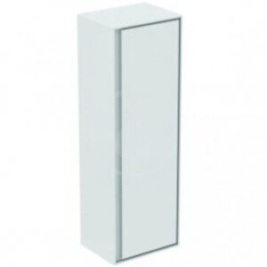 Kúpeľňová skrinka vysoká Ideal Standard Connect Air 40x30x120 cm v kombinácii šedý dub / biela mat E0834PS
