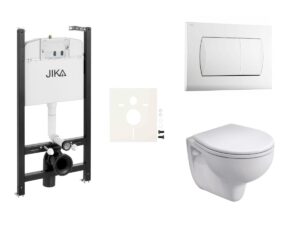 Cenovo zvýhodnený závesný WC set Jika do ľahkých stien / predstenová montáž + WC Bicykel Rekord SIKOJSKOL1