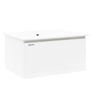 Kúpeľňová skrinka s umývadlom Naturel Ancona 100x45x46 cm biela ANCONA2100DVB