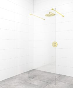 Sprchová zástena Walk-in 100 cm SAT vo farbe profilu zlatá SATBWI100ZAVZ